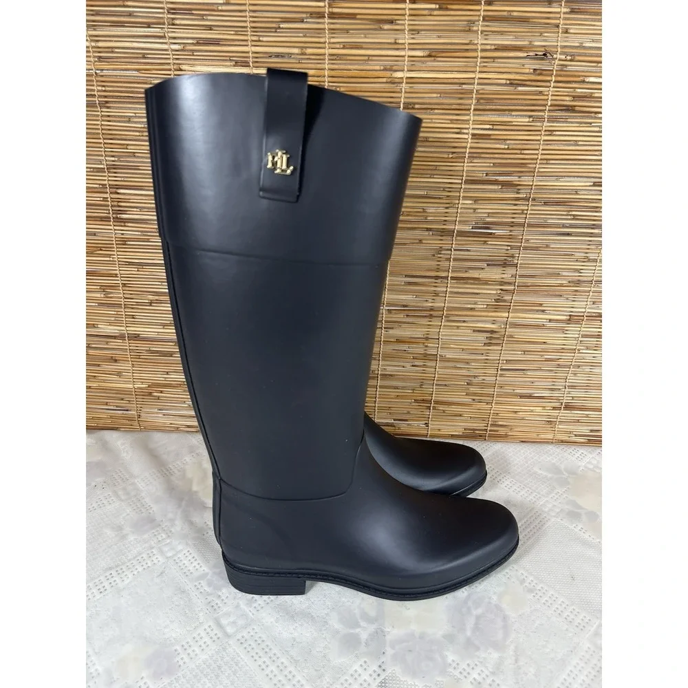 LAUREN RALPH LAUREN barnes-bo-rai Lauren Nav Matte Rubber Size 10 B